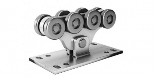 Комплект Алютех для откатных ворот с шиной 7 м, стальные опоры до 450 кг. от 5 шт.